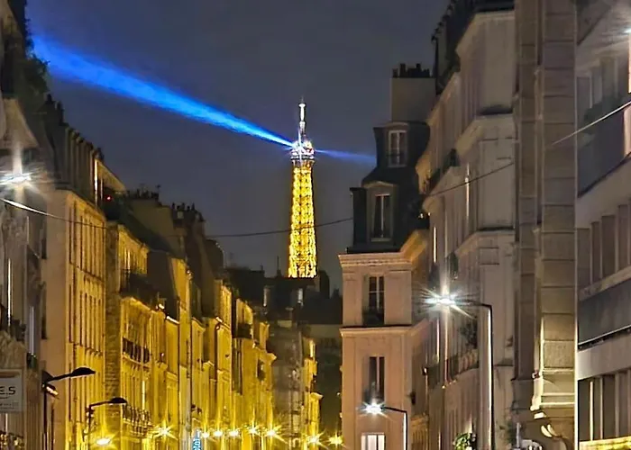 Apartment La Rose Et Le Reseda - Enjoy Space, The Terrace And The Eiffel Tower View Apartment Paris
